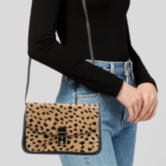 Tory Burch Priscilla Calf Hair Cheetah Crossbody Bag - EUC - Picture 1 of 10